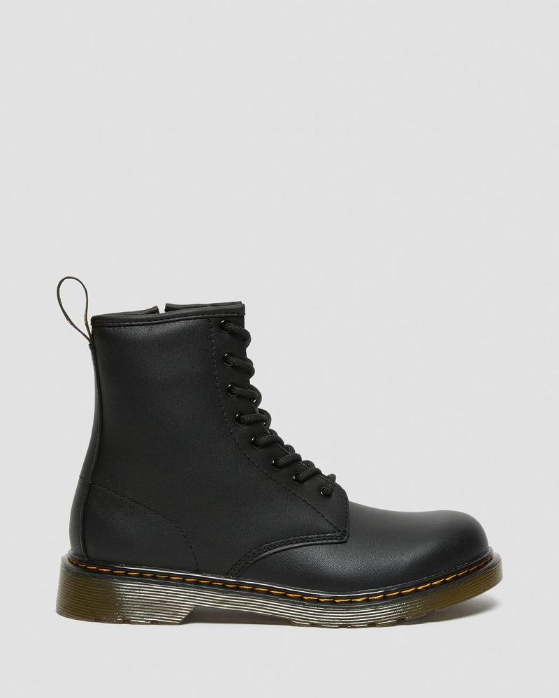 Dr Martens Youth 1460 Softy T Læder Snørestøvler Børn Sort | DK 715MQZ